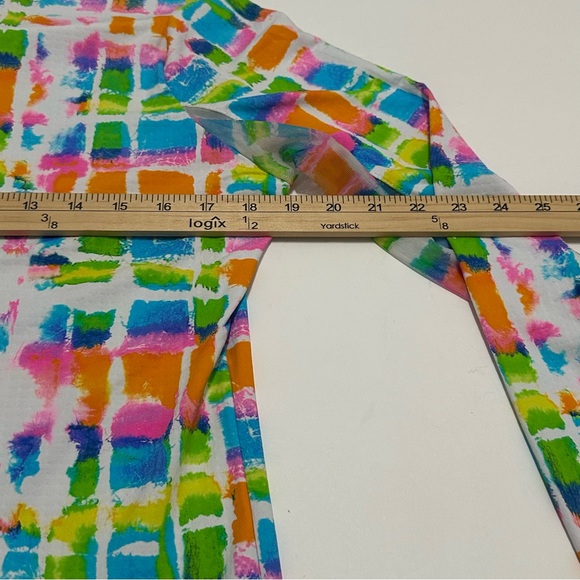 IBKÜL Women Long Sleeve Quarter Zip Top Abstract Outdoor Golf Pickleball Size M - Picture 7 of 8